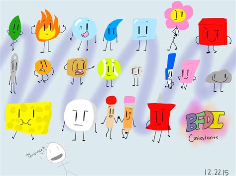 BFDI Season 1 Contestants by Yukan0429 on DeviantArt