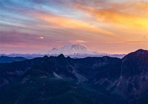 Expose Nature: Mount Rainier at sunset, as seen from the slopes of P3 ...