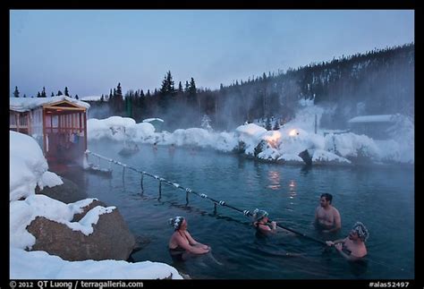 Picture/Photo: Rock Lake natural pool in winter. Chena Hot Springs ...