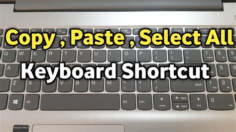 Laptop me Copy, Paste , Select All Keyboard Se Kaise Kare | How to Copy ...