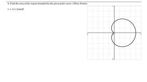 Solved 6. Find the area of the region bounded by the given | Chegg.com