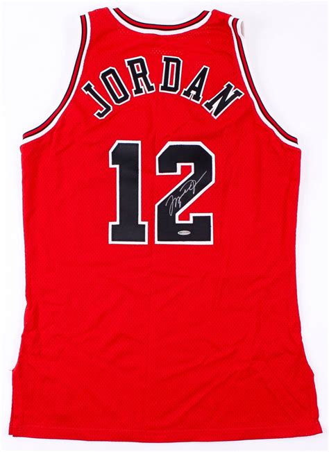 Michael Jordan Signed Bulls #12 Authentic Jersey (UDA COA) | Pristine ...