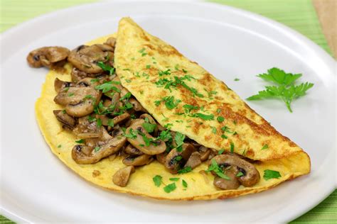 Vegetarian Mushroom and Leek Omelette Recipe