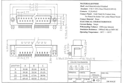 15 Pin D-sub Connector,Male,Golden Flash,R/t - Buy Vga D-sub Connector ...