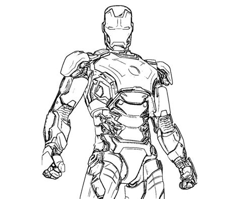 Iron Man Mark 1 Coloring Pages