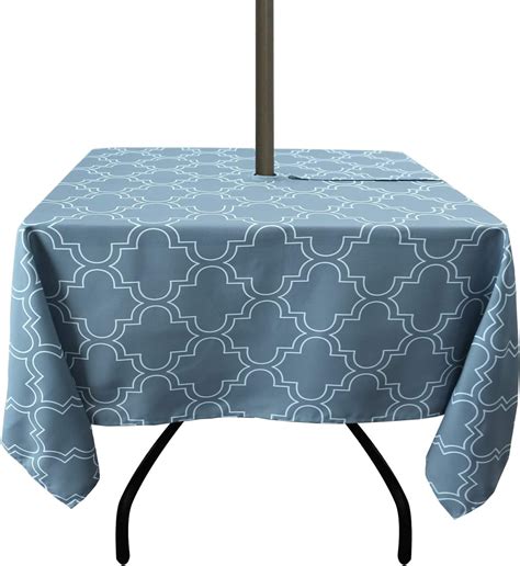 Amazon.com : Umbrella Outdoor Patio Tablecloth Waterproof Square Table ...