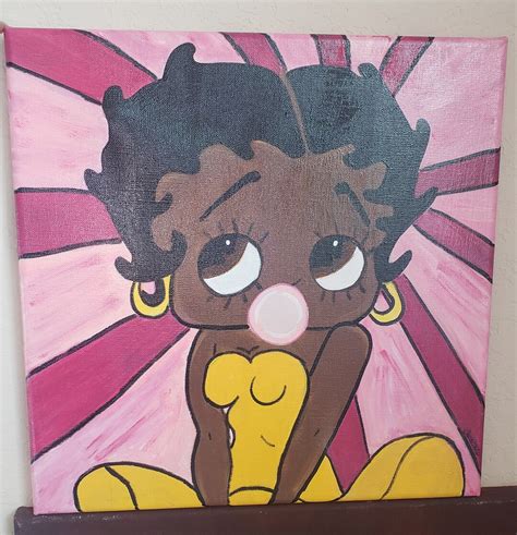 Pop Art Betty Boop Acrylic Painting - Etsy