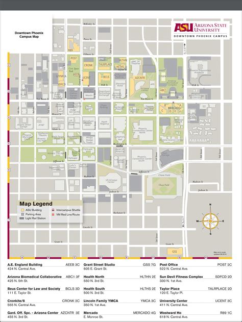 Asu Polytechnic Campus Map