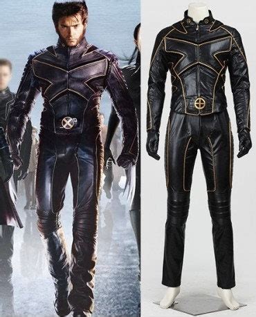 Marvel Wolverine Men's Leather Costume XMEN Cosplay Leather Uniform ...