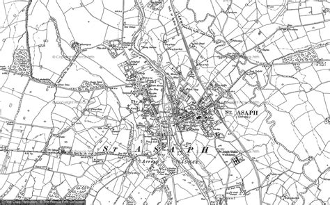 Historic Ordnance Survey Map of St Asaph, 1898 - 1910