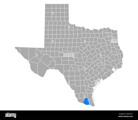 Map of Hidalgo in Texas Stock Photo - Alamy