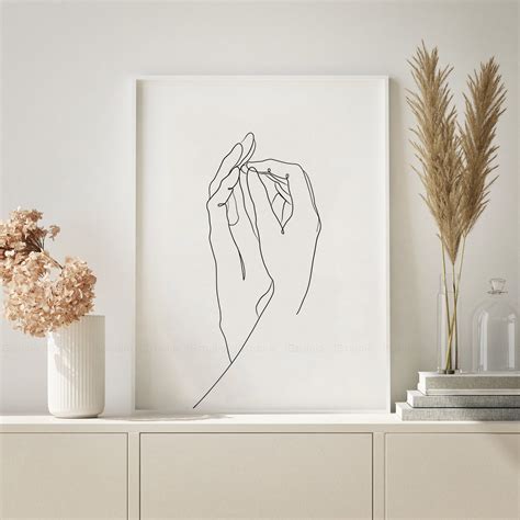 Holding Hands Line Art Line Drawing Print Downloadable - Etsy