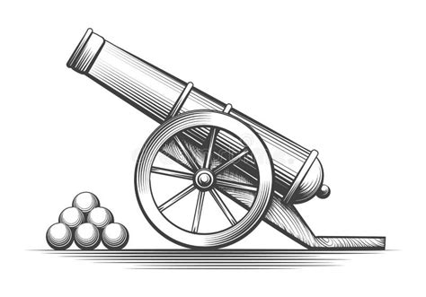 Cannon Drawing - Cannon Artillery | Dekorisori