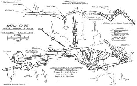 Map of Wind Cave – Uncharted Lancaster