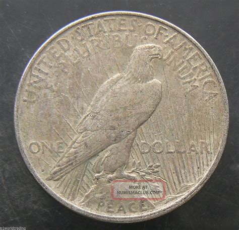 1922 - D Peace Liberty Silver One Dollar Coin