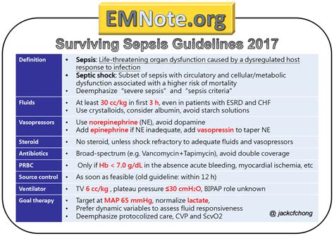 What Is Surviving Sepsis Guidelines 2017