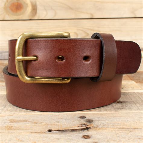 Brown Smooth Bullhide Leather Belt – Yoder Leather Company