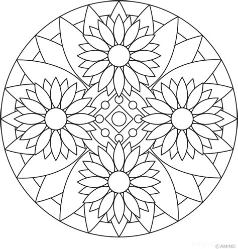 Mandalas para imprimir de flores - Imagui