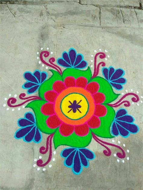 Flower Rangoli Kolam Easy – Idalias Salon