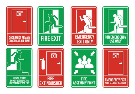 Emergency Exit Vectors - Download Free Vector Art, Stock Graphics & Images