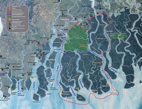 Sunderbans map - Sundarbans National Park - Wikipedia | National parks ...