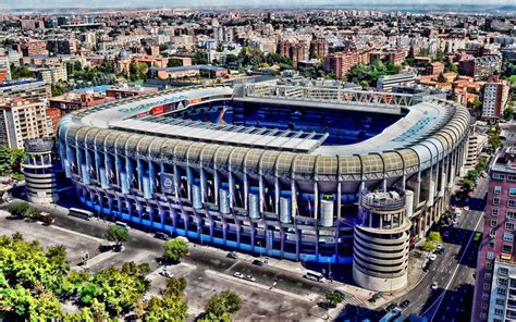 Real Madrid Stadium Wallpaper 4K / Santiago Bernabeu Stadium At Night ...