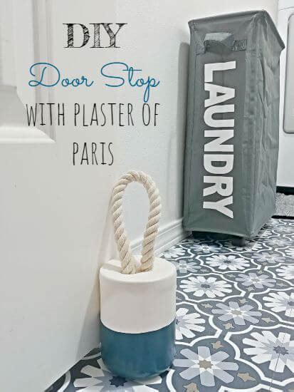 DIY Doorstop With Plaster of Paris - Little Vintage Cottage