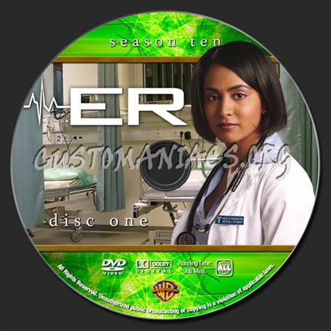 ER - Season 10 dvd label - DVD Covers & Labels by Customaniacs, id ...