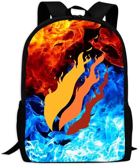 VOPSKJ14 Preston Playz Flame School Backpacks Student Bookbag Daypack ...