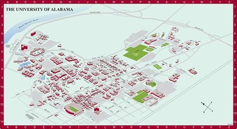 University Of North Alabama Campus Map - Latin America Map