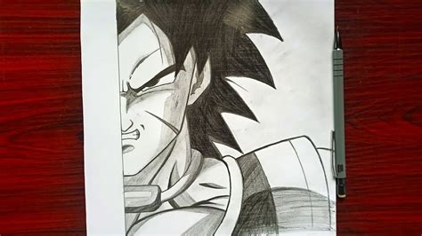 Easy pencil sketch | how to Draw Broly [ half face] | step by step ...