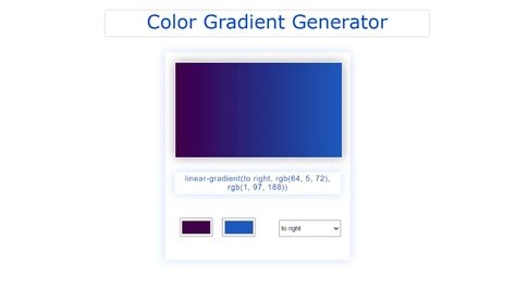 Gradient Color Generator using JavaScript (Free Code)