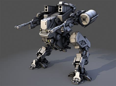 3D FBX Mech Robot mecha