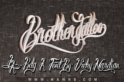 Brother Tattoo Font - All Free Fonts