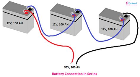 Connecting Batteries In Series Diagram