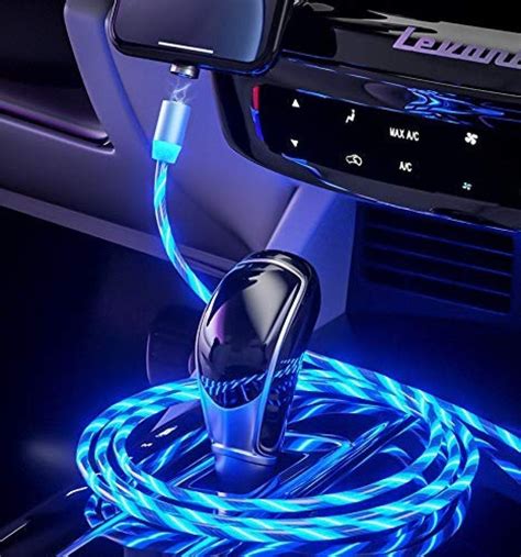 LED Flowing USB Charger Cable Light Shining Charger Light Up Charging