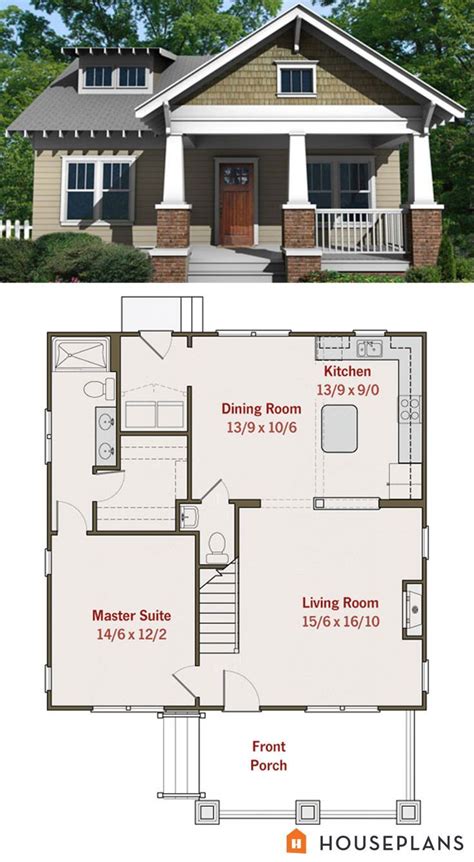 Found on Bing from www.pinterest.com | Bungalow floor plans, Craftsman ...