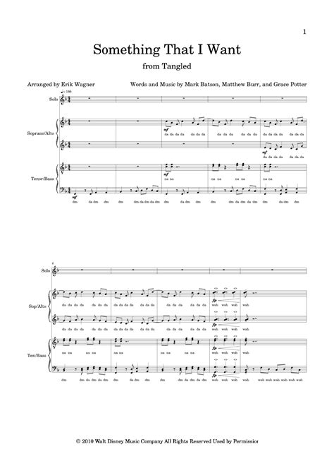 Something That I Want (arr. Erik Wagner) by Grace Potter Sheet Music ...