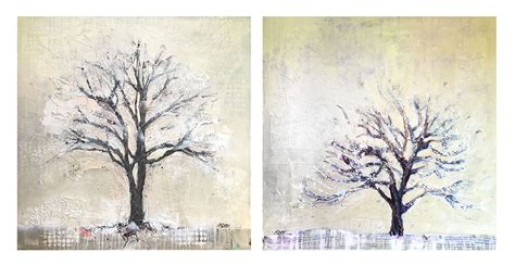 Watercolor Winter Trees at PaintingValley.com | Explore collection of ...