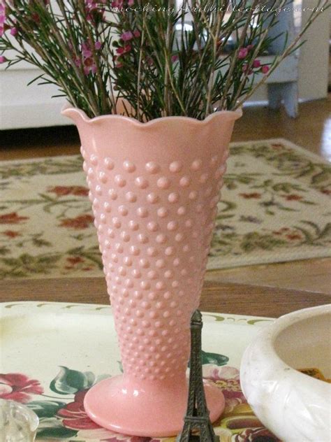 Hobnail vase...pretty in pink;) Lancaster, Vintage Glassware, Fenton ...