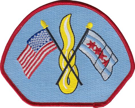 CHICAGO FIRE DEPARTMENT SHOULDER PATCH: Baby Blue Background - Chicago ...