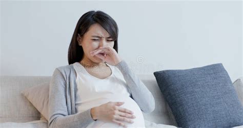 Pregnant Woman Feel Depression Stock Image - Image of depression ...