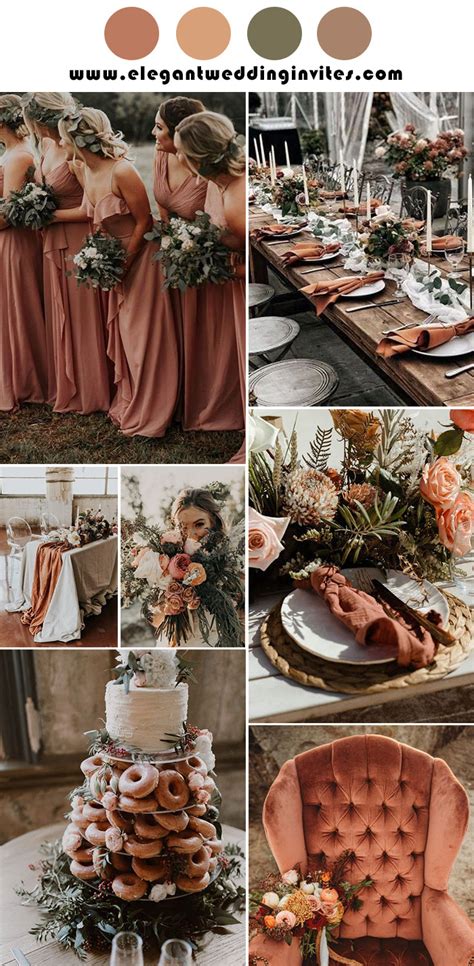 Trends for 2021- 8 Different Rust-Colored Wedding Palettes to Inspire ...