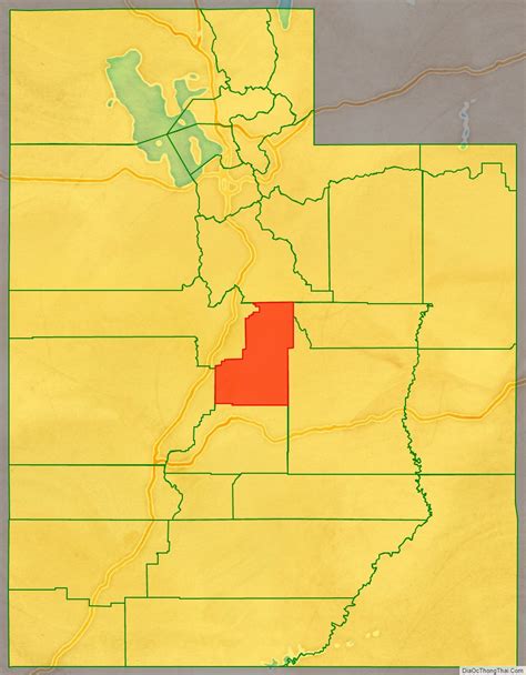 Map of Sanpete County, Utah - Thong Thai Real