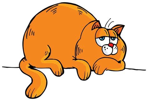 Cartoon of fat orange cat Stock Vector Image by ©antonbrand #8055068