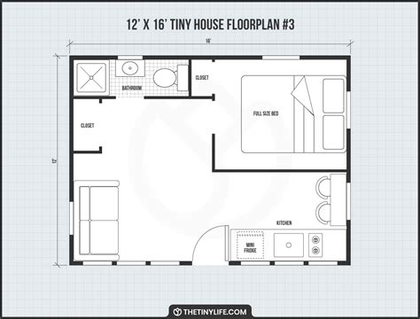 12 x 16 Tiny Home Designs, Floorplans, Costs And More - The Tiny Life