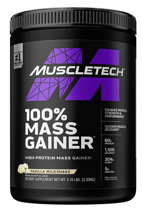 Muscletech Pro Series Mass Gainer Protein Powder, 60g Protein, Vanilla ...