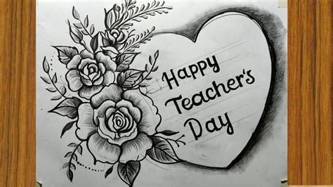 how to draw teacher's day,5 september teacher's day drawing,teacher's ...