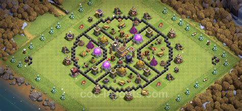 Best Anti 3 Stars Base TH8 with Link, Hybrid 2021 - Town Hall Level 8 ...