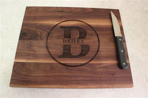 Personalized Engraved Wood Cutting Board by DamiansWoodWorks